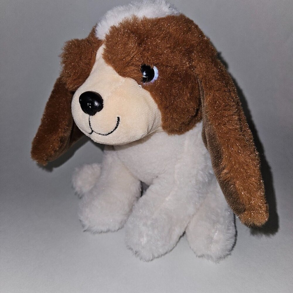 Brown White Puppy Dog Plush 8" Stuffed Animal Toy Beagle Walmart